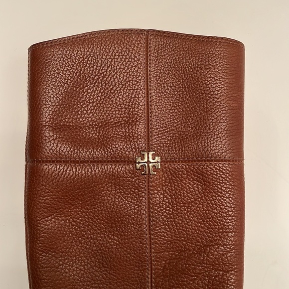 Tory Burch Jolie tall brown leather riding boots size 8 - Picture 2 of 10